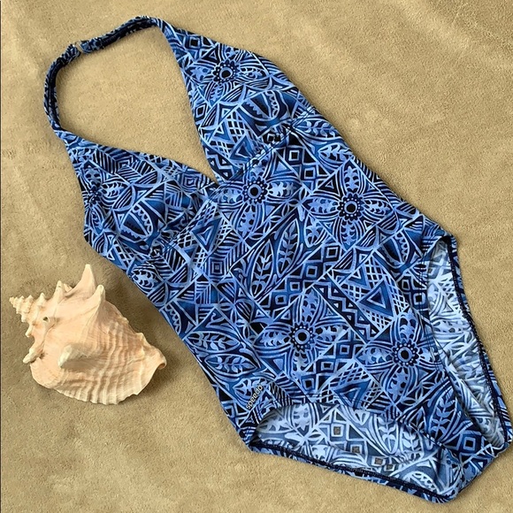 Speedo Other - Speedo One Piece Halter Style Swim Suit size 12